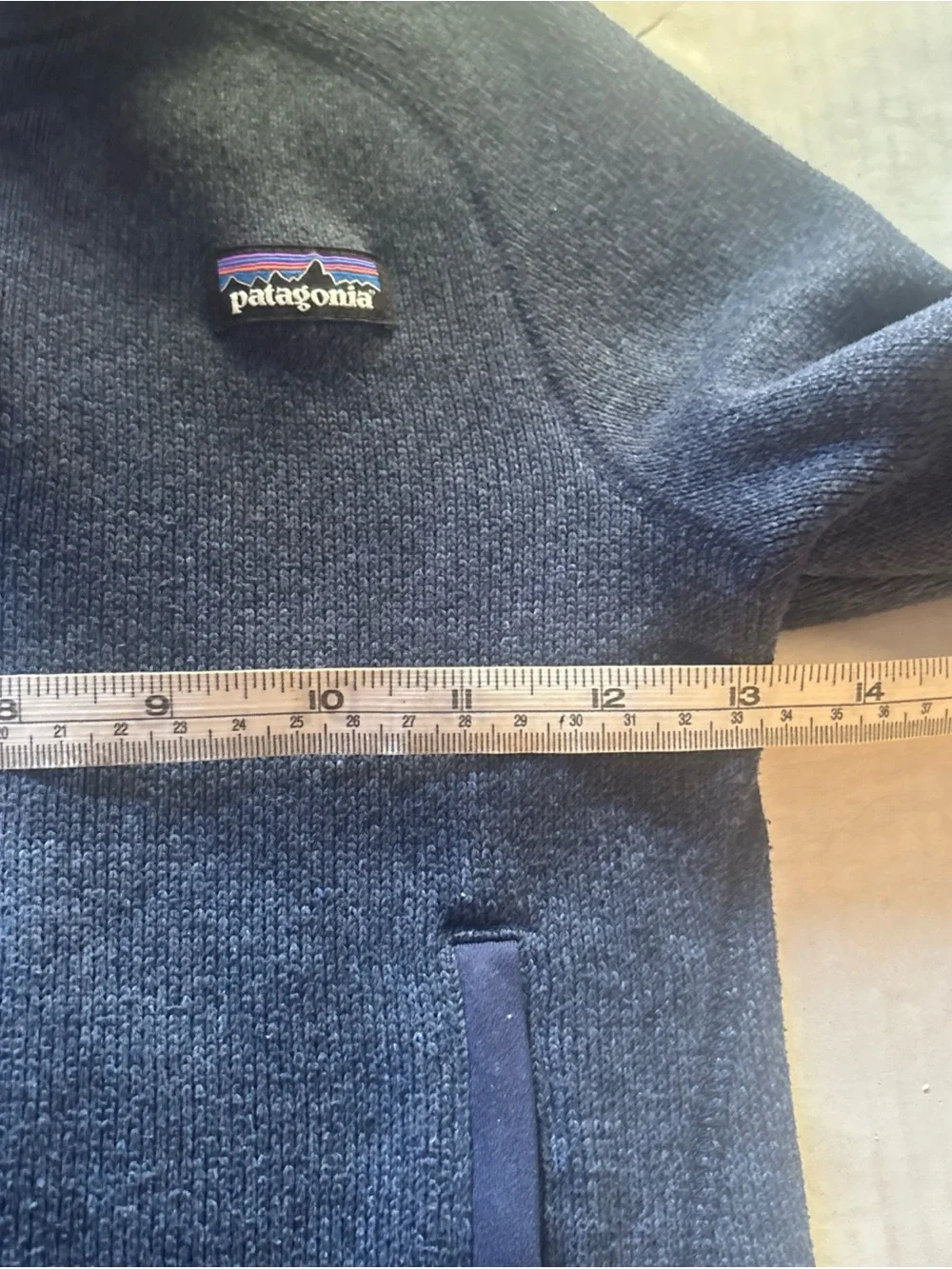Patagonia Youth (5-6) Navy Blue Fleece Jacket with Logo